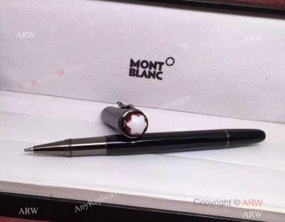 Clone Montblanc Heritage Rouge & Noir Rollerball - Black Resin Barrel